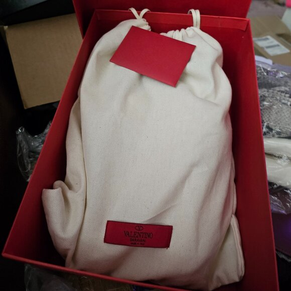 Valentino Garavani Gold Studded Logo Sneakers — With Box, Dust Bag & Tag - Picture 8 of 11